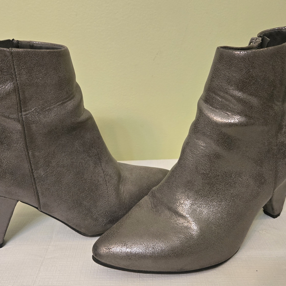 Metallic Ankle Boots